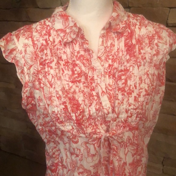 Caribbean Joe Tops - Caribbean Joe Cap Sleeve Blouse